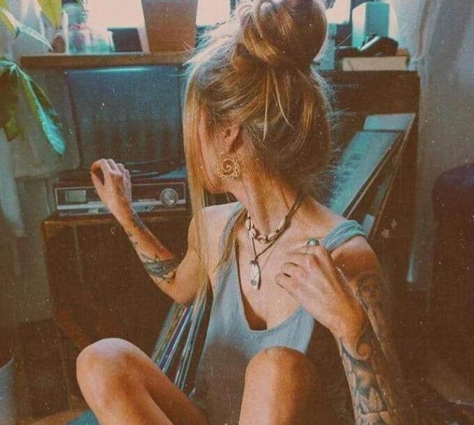 N5832 Boucles D'oreilles ethniques et bohème chic dorées - Bijoux Femmes en ligne Ninanina