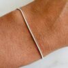 N5865f Bracelet maille serpent argent plaqué homme - Bijoux Bracelets hommes en ligne Ninanina