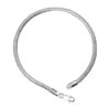 N5865g Bracelet maille serpent argent plaqué homme - Bijoux Bracelets hommes en ligne Ninanina