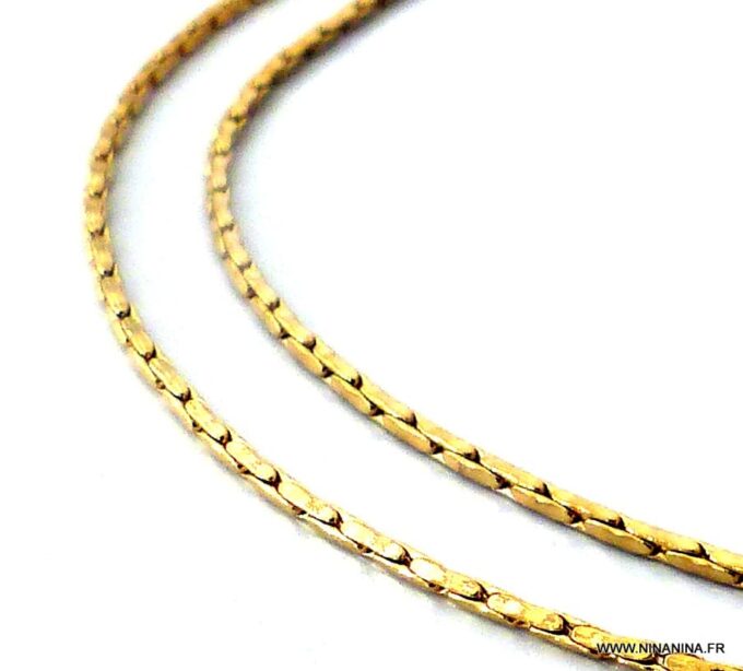 N5906a chaine de cheville acier inoxydable doré - Bijoux Chaines en ligne NINANINA