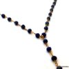 N5916c collier lasso perles lapis lazuli naturelle plaqué or - Bijoux Colliers en ligne NINANINA