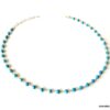 N5923b Collier turquoises naturelles pierres bleues femme - Bijoux Colliers en ligne Ninanina