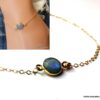 N5926c Bracelet chaine labradorite plaqué or - Bijoux Bracelets en ligne NINANINA