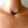 N5931b Collier Chaîne lapis lazuli plaqué or gold filled- Bijoux Colliers en ligne Ninanina