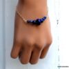 N5933c Bracelet Chaine Lapis Lazuli plaqué or 14 carats - Bijoux Bracelets en ligne Ninanina
