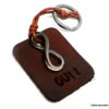 N5940b_Porte_cle_homme_cuir_infini_metal_noir_grave_OUI_personnalise_-_Bijoux_Accessoires_en_ligne_Ninanina