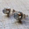 N5967g Boucles d'oreilles pierre pierre de lune argent 925 massif - Bijoux Boucles d Oreilles en ligne