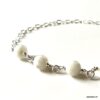 N5989b Bracelet Pierre de lune naturelle perles et argent 925 - Bijoux Bracelets en ligne ninanina