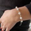 N5989e Bracelet Pierre de lune naturelle perles et argent 925 - Bijoux Bracelets en ligne ninanina