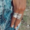 N5993b Bague argent 925 massif ajustable - Bijoux Bagues en ligne Ninanina