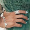 N5996a Bague argent 925 massif ajustable - Bijoux Bagues en ligne Ninanina