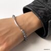 N6002a Bracelet Labradorite 6mm argent femme ou homme - Bijoux Bracelets en ligne Ninanina