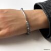 N6002c Bracelet Labradorite 6mm argent femme ou homme - Bijoux Bracelets en ligne Ninanina