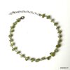 N6056g Bijou peridot - Chaine de cheville pierres et Argent 925 - Bijoux de pied en ligne Ninanina
