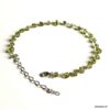 N6057d Bracelet Peridot vert pierre brute et infini argent massif - Bijoux Bracelets en ligne Ninanina