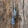 N6060a Collier long sauroit pendentifs labradorite naturelle chaine argent 925 massif - Bijoux Colliers en ligne Ninanina