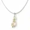 N6077a Collier citrine jaune véritable artisanal - pendentif sur chaine serpent Argent 925 massif - Bijoux Colliers femmes en ligne Ninanina