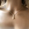 N6077a Collier citrine véritable chaine serpent Argent 925 massif - Bijoux Colliers en ligne Ninanina
