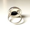 N6085e Bague Saphir Bleu Indien Rond Argent 925 massif - Bijoux Bagues en ligne Ninanina