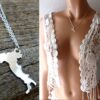 N6105 Collier chaine pendentif italie acier argenté - Bijoux Colliers en ligne Ninanina