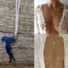 N6105d Collier chaine pendentif italie acier argenté - Bijoux Colliers en ligne Ninanina