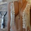 N6107d Collier long cordon cuir facon parfum - urne funéraire argent 925 massif - Bijoux Colliers en ligne Ninanina
