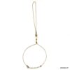N6150i Bracelet bague femme plaqué or et pierre de lune - Bijoux Bracelets en ligne Ninanina