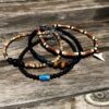 N6214d Bracelet cheville ethnique pendentif Dent de requin homme - Bijoux de pied en ligne Ninanina