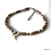N6214g Bracelet de cheville ethnique pendentif dent de requin homme - Bijouxde pied Ninanina