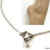 N6224l Chaine de cheville Argent 925 femme Et Pierre de Lune - Bijoux Chaines en ligne Ninanina