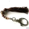 N6230 Bijou de sac boheme pompon marron – Accessoires en ligne Ninanina