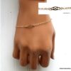 N6249 Bracelet chaine fin minimaliste Plaqué Or - Bijoux Bracelets en ligne Ninanina