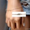 N6249c Bracelet chaine fin minimaliste Plaqué Or - Bijoux Bracelets en ligne Ninanina