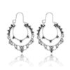 N6250 Boucles D'oreilles ethniques chic longues forme triangle - Bijoux Boucle d'oreille en ligne Ninanina