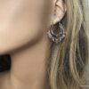 N6250a Boucles D’oreilles ethniques chic façon créoles - Bijoux Boucle d oreille en ligne Ninanina
