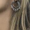 N6250c Boucles D’oreilles ethniques chic façon créoles - Bijoux Boucle d oreille en ligne Ninanina