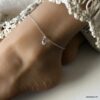 N6255b Chaine cheville argent Swarovski bijou pour femme - Bijoux de pied en ligne Ninanina
