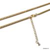 N6307e Longue chaine femme acier doré maille gourmette - Bijoux de corps en ligne Ninanina