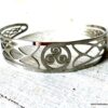 N6311 Bracelet acier homme et femme Triskel inoxydable argenté - Bijoux Bracelets en ligne Ninanina