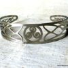 N6311f Bracelet acier homme et femme Triskel inoxydable argenté - Bijoux Bracelets en ligne Ninanina