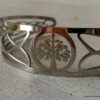 N6312 Bracelet jonc manchette acier homme et femme arbre de vie inoxydable argenté - Bijoux Bracelets en ligne Ninanina