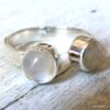 N6314j Bague pierre de lune argent 925 massif réglable - Bijoux Bagues pierres fines en ligne Ninanina