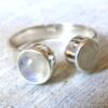 N6314o Bague pierre de lune argent 925 massif réglable - Bijoux Bagues pierres fines en ligne Ninanina