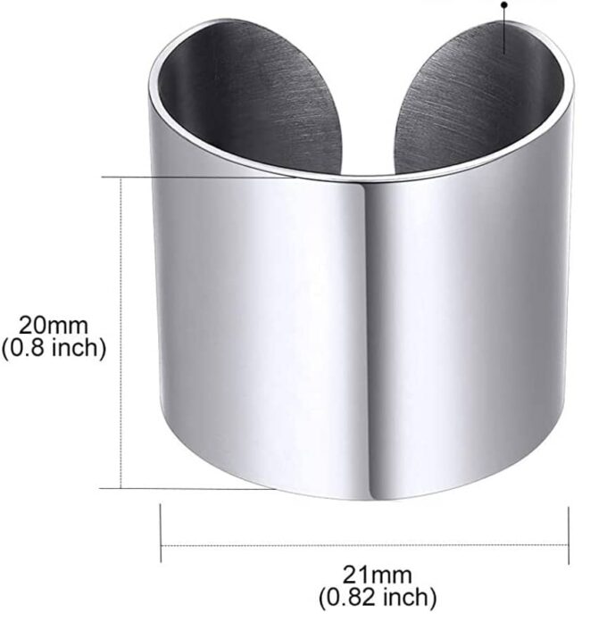 N6324a Bague large femme plaqué rhodium argent ajustable - Bijoux Bagues en ligne Ninanina