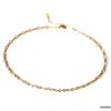N6344c Chaine de cheville Plaqué Or 14 carats maille fantaisie - Bijoux Chaines en ligne Ninanina