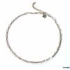 N6344e Chaine de cheville Plaqué Or 14 carats maille fantaisie - Bijoux Chaines en ligne Ninanina