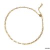 N6344g Chaine de cheville Plaqué Or 14 carats maille fantaisie - Bijoux Chaines en ligne Ninanina