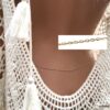 N6345m Chaine de taille plaqué or maille figaro alternée - Bijoux Chaines en ligne Ninanina