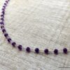N6374j Collier ras de cou Argent 925 massif Infini Améthyste - Bijoux Colliers en ligne Ninanina
