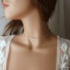 N6379 Collier ras de cou Argent 925 massif Infini pierres Labradorite - Bijoux Colliers en ligne Ninanina - Copie